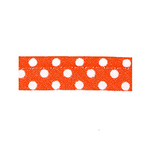 Sewing piping orange with white dots 10 mm 74851095